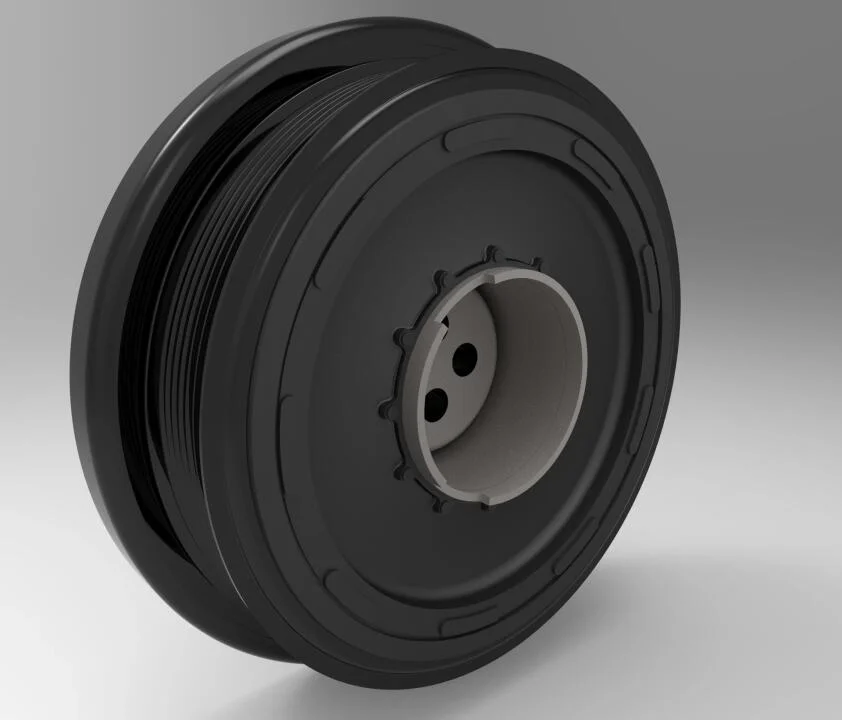 Шкив коленвала BMW 5 (F10/F07/F11)/7 (F01/F02/F03/F04)/X5 (E70)/X6 (E71/E72) 3.0D 08-14 (7PK) N57 HUTCHINSON DP124S (фото 1)