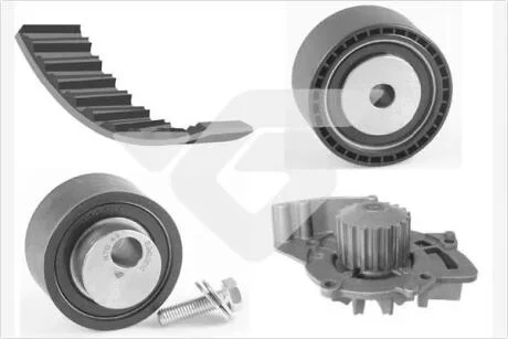 Комплект ГРМ із водяним насосом 2,2tdi Cirtoen Jumper, Peugeot Boxer 02-06 Hutchinson HUTCHINSON KH197WP60