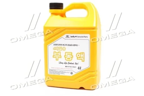 Антифриз концентрат 4 л Hyundai Long Life Coolant (красный) (07100-00401) Mobis Hyundai/Kia/Mobis 0710000401