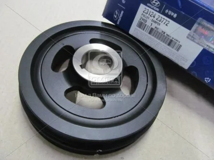 Шків колінвалу MOBIS_ELANTRA 06-10 / AVANTE 06-10 / CARENS II 02 / SPORTAGE 05- / TRAJET 00- / TUCSON 04- Hyundai/Kia/Mobis 23124-23772