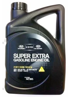 Масло моторное Hyundai / Kia Super Extra Gasoline 5W-30 (4 л) Hyundai/Kia/Mobis 510000410 (фото 1)