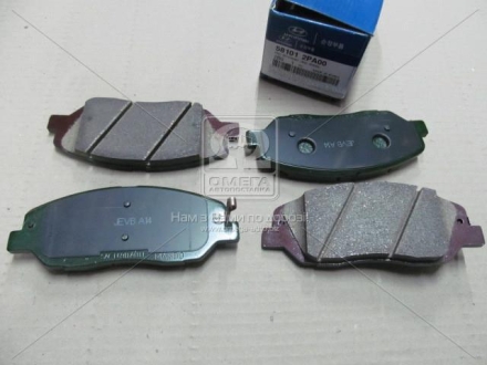 Колодки гальмівні дискові пер Hyundai/Kia/Mobis 581012PA00