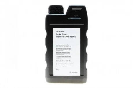 Рідина гальмівна DOT 4 Brake Fluid Premium (BF6) (1L) Hyundai/Kia/Mobis LP048APE001BFH
