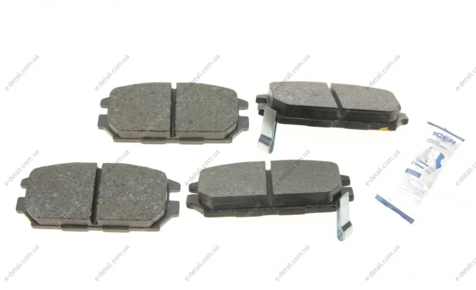 Колодки гальмівні (задні) Mitsubishi Lancer V-VII 94-13/Galant VII 92-96/Space Wagon 98-04 ICER 140983 (фото 1)