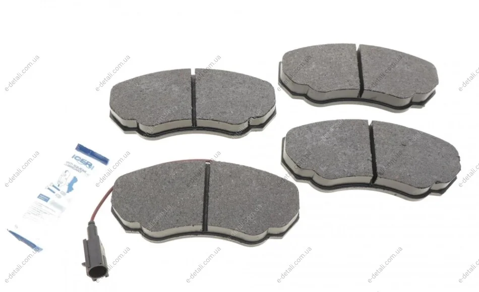 Колодки тормозные (передние) Citroen Jumper 02-/Fiat Ducato/Peugeot Boxer 98- R15 (+датчик) ICER 141523 (фото 1)
