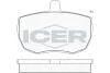 Колодки гальмівні дискові передні LAND ROVER Defender 90-06 ICER 180230 (фото 1)