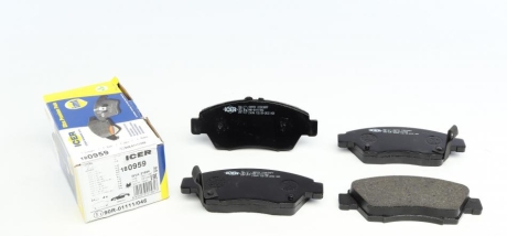 Колодки гальмівні (передні) Honda Civic V/VI/VII 91-05/CRX III 92-98/Jazz 08-14 ICER 180959