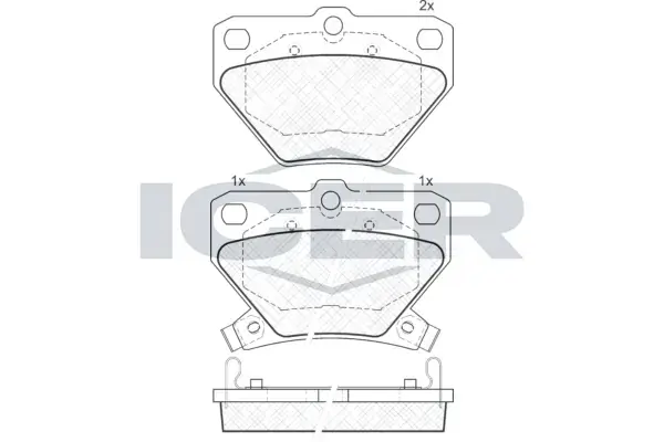 Гальмівні колодки (задні) (GDB3243 C22020ABE FDB1395 SP2044 0741.02) (реальному покупцю с знижка!) ICER 181607 (фото 1)