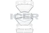 Гальмівні колодки (задні) (GDB3243 C22020ABE FDB1395 SP2044 0741.02) (реальному покупцю с знижка!) ICER 181607 (фото 1)