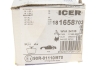Комплект гальмівних колодок (дискових) ICER 181658-703 (фото 11)