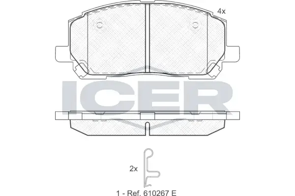 Гальмівні колодки (передні) (Sumitomo) (GDB3286 FDB1911 SP1384 0855.00) (реальному покупцю ВЕЛИКА знижка!) ICER 181705 (фото 1)