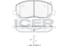 Гальмівні колодки (передні) (Sumitomo) (GDB3286 FDB1911 SP1384 0855.00) (реальному покупцю ВЕЛИКА знижка!) ICER 181705 (фото 1)