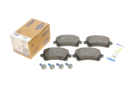 Колодки тормозные (задние) Audi A6 05-18/Q3/Skoda Octavia 12-/VW Passat B6-B8/Tiguan 05-/Sharan 10- ICER 181857