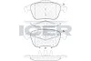 Колодки тормозные (передние) Citroen C4 04-/Peugeot 207/307/308/3008 02- ICER 181866-200 (фото 1)