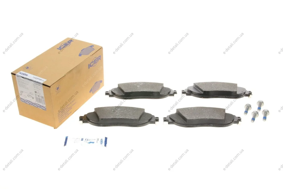 Колодки тормозные (передние) Audi Q3 18-/VW Passat B8 14-/Golf VIII 19-/Arteon/Tiguan 17- ICER 182018-204 (фото 1)