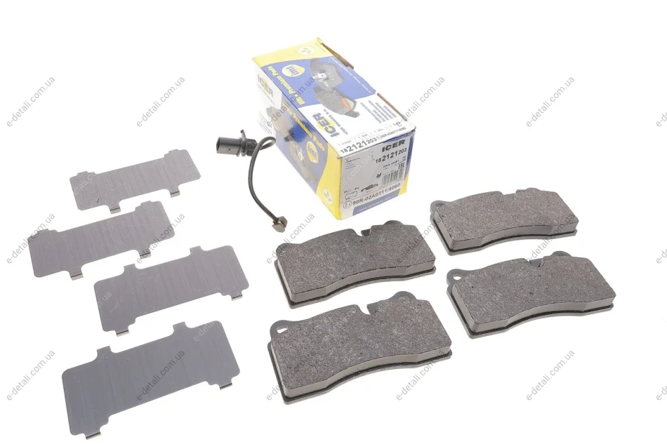 Колодки тормозные (задние) Audi Q7 06-16/R8 07-/Lamborgina Diablo 90-00 (+датчики) ICER 182121-203 (фото 1)