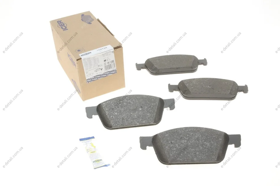 Колодки тормозные (передние) Ford Transit Connect II/Tourneo Connect 13-/Focus III 10-/Kuga II 12- ICER 182134 (фото 1)