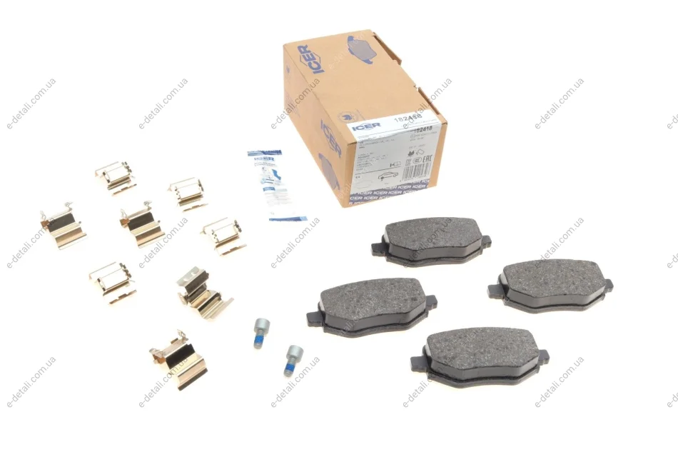 Колодки тормозные (задние) Citroen C4 20-/Peugeot 2008/208/Opel Corsa F 19-/Mokka 20- ICER 182418 (фото 1)