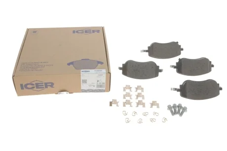 Колодки тормозные (передние) Fiat 500 II Electric 12-/500 e 20-/Tipo 15- ICER 182427
