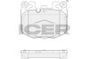Комплект гальмівних колодок (дискових) ICER 182503 (фото 1)
