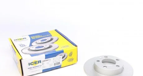 Диск тормозной (задний) Skoda Fabia/Octavia 96-14/Roomster 06-15/VW Golf 97-06 (232x9)(с покр)(полн) ICER 78BD5601-2