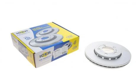 Диск тормозной (передний) Skoda Fabia/Octavia 98-15/VW Golf 97-07/Polo 01- (256x22)(с покр)(вент) ICER 78BD5602-2