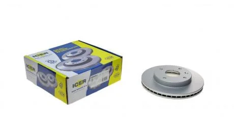 Диск гальмівний (передній) Chevrolet Lacetti/Nubira/Epica/Evanda/Rezzo 05- (256x24)(з покр.)(вент.) ICER 78BD8338-2