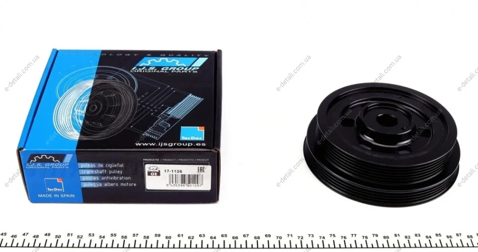 Шкив коленвала Citroen Jumper/Fiat Ducato/Peugeot Boxer 2.0-3.0 HDI 01- (4PK/6PK) IJS GROUP 17-1126 (фото 1)