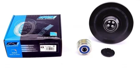 Шків колінвалу + шків генератора BMW 3 (E90/F30/F80)/ 5 (F10) 1.6-2.0 d 07- IJS GROUP 17-1136KIT