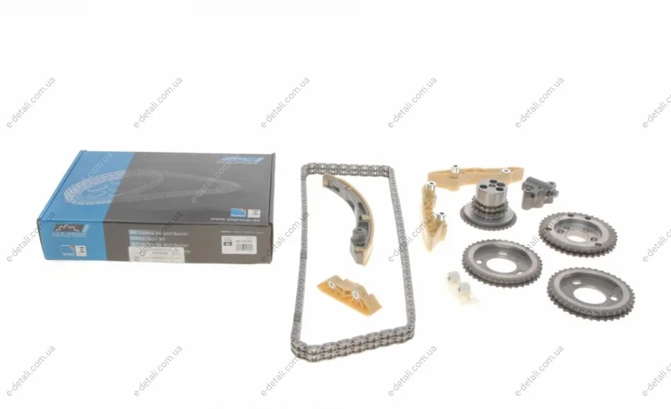Комплект ланцюга ГРМ Ford Transit 2.4DI/2.2-2.4TDCI 06- (ланцюг, натяжник, шестерня) z=132 IJS GROUP 40-1121FK (фото 1)