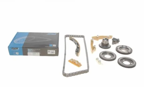 Комплект ланцюга ГРМ Ford Transit 2.4DI/2.2-2.4TDCI 06- (ланцюг, натяжник, шестерня) z=132 IJS GROUP 40-1121FK