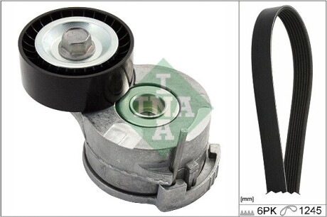 Комплект ремня генератора Citroen Jumpy/Peugeot Expert 2.0 HDi 09- (6PK1245) INA 529 0291 10