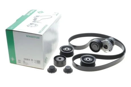 Комплект ременя генератора Renault Clio IV/Kangoo/Megane III/Scenic III 0.9/1.2 TCe 12- (7PK1605) INA 529031610
