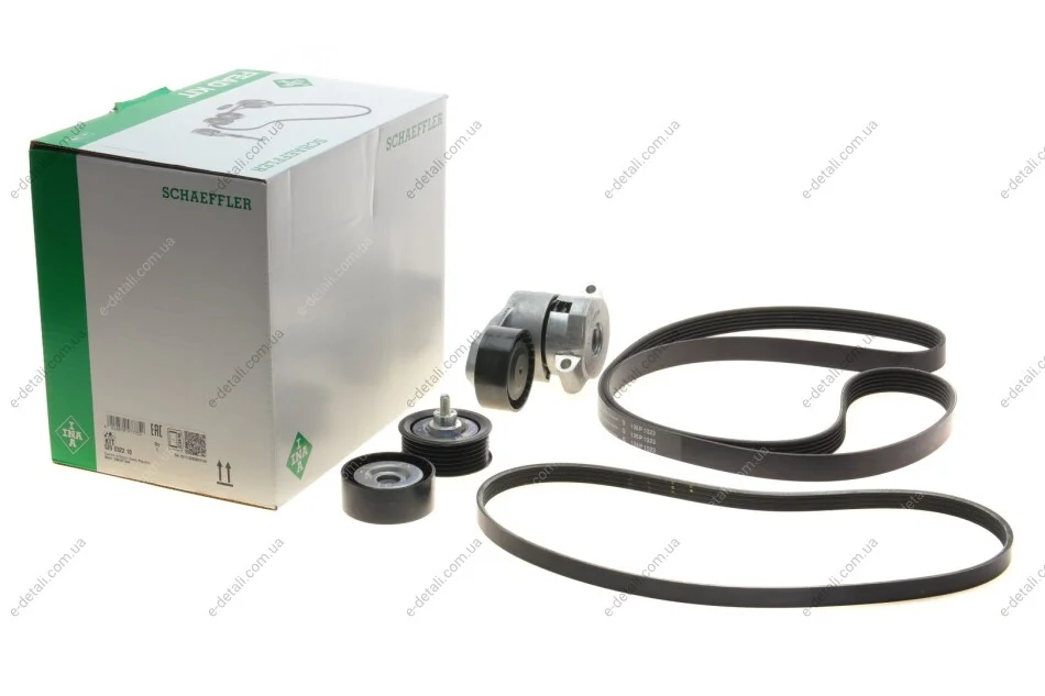 Комплект ремня генератора Citroen Jumper/Peugeot Boxer 2.2 HDi 06- (6PK1640/4EPK922) INA 529 0322 10 (фото 1)