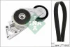 Комплект ремня генератора Audi A3/Seat Leon/Skoda Octavia/VW Caddy/Passat B6 1.6-2.0 03- (6PK1043) INA 529 0429 10 (фото 1)