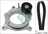 Комплект ремня генератора BMW 3 (F30, F80), 03/11 - 10/18, (6PK 1165), B38 B15A INA 529 0488 10 (фото 1)