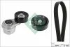 Комплект ремня генератора Kia Rio 1.6 CVVT 12- (6PK 2140) INA 529 0497 10 (фото 1)
