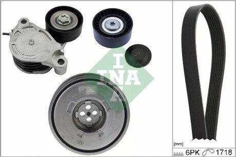 Комплект ремня генератора BMW X1 (F48) 15- B38 A15 INA 529 0516 20