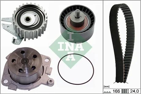 Комплект ГРМ + помпа Fiat Punto/Stilo 1.8 99-12 (24x166) INA 530 0226 30