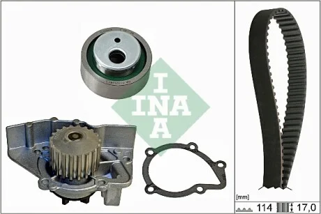 Роликовий модуль натягувача ременя (ролик, ремінь, помпа) INA 530 0258 30