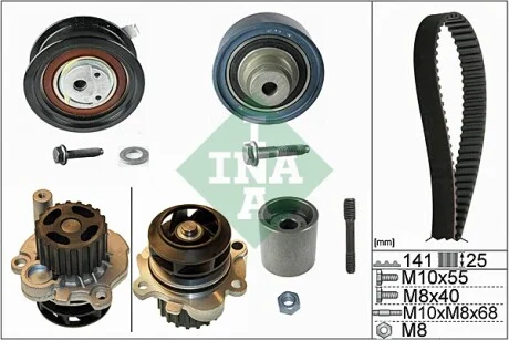 Комплект ГРМ + помпа Skoda Octavia/VW Golf IV 1.9 TDI 96-05 (25x141z) INA 530 0361 31