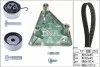 Комплект ГРМ Opel Astra G/Combo/Corsa C 1.7DI/DTI 00- (25x131z) (с опорой двигателя) INA 530 0492 10 (фото 1)