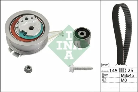 Комплект ГРМ Audi A1/Skoda Fabia/VW Polo 1.4 TDI 14- (25x145z) INA 530 0665 10
