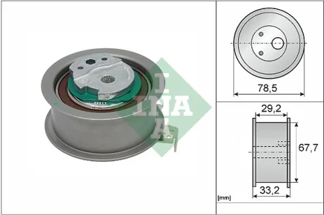 Ролик ГРМ Volvo S60/S80/S90/V40/V60/V70/V90/XC40/XC60/XC90 2.0D 13- (натяжной) (78.5x33.2) INA 531 0927 10
