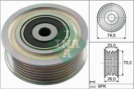 Ролик генератора Daihatsu Materia/Sirion/Terios 1.5 VVT-i не постачається виробником INA 532 0826 10