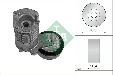 Натяжитель ремня генератора Volvo C30/S40/V50/Ford Focus 04-12 INA 534 0030 10