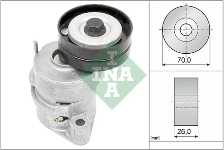 Натяжитель ремня генератора Opel Astra F/Combo/Corsa B/Vectra A 1.2/1.4/1.6 88-05 INA 534 0102 30