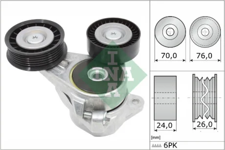 Натяжитель ремня генератора Ford Focus 1.8 TDCi 04-12 INA 534 0309 10