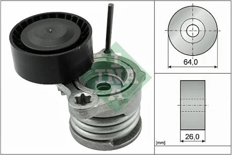 Натяжитель ремня генератора BMW 1(E87)/3(E90-93) 2.0/3.0D 03-13, N47/M57 INA 534 0331 10