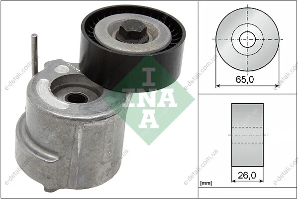 Натяжник ременя генератора Fiat Bravo 1.6-2.0D/Opel Signum 1.9CDTI 04- INA 534 0404 10 (фото 1)